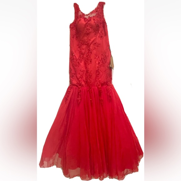 Light In The Box Size XL Wedding Dress Prom Dress Mermaid Trumpet NWT - Picture 2 of 11